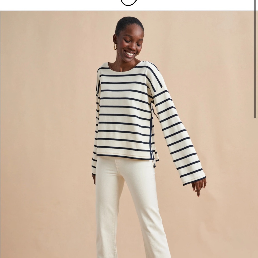 La ligne Breton long sleeve tee size small NWT